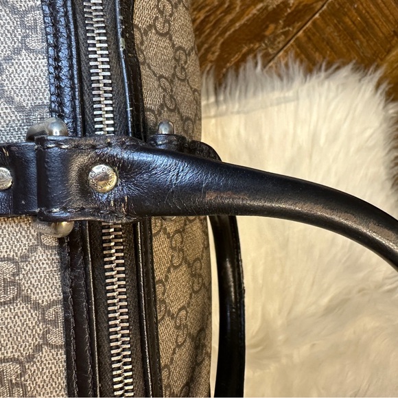 🧡🧡 AUTHENTIC GUCCI GG Monogram Medium Joy Boston Dark Brown 👜👜 - Picture 8 of 16